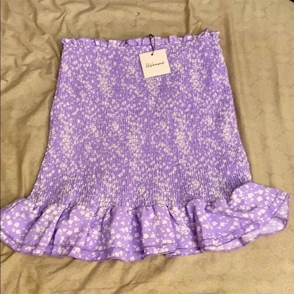 Light purple floral skirt - Picture 1 of 1